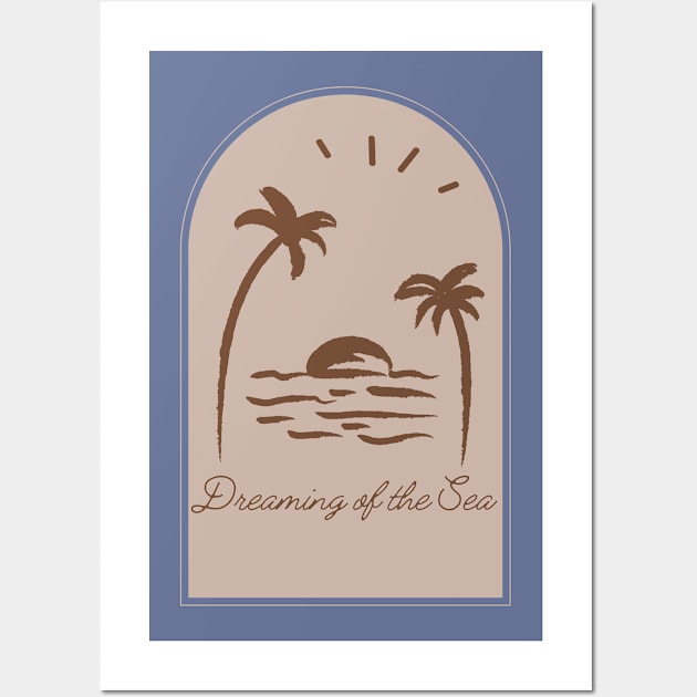 Dreaming of the Sea Palm Trees Wall Art by Pacific Opal